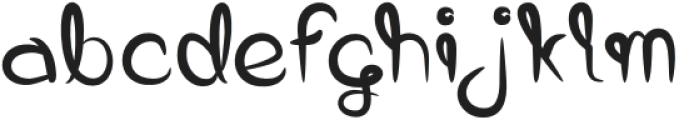 Gugu Regular otf (400) Font LOWERCASE