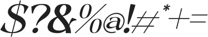 Guidat Italic otf (400) Font OTHER CHARS