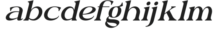 Guidat Italic otf (400) Font LOWERCASE