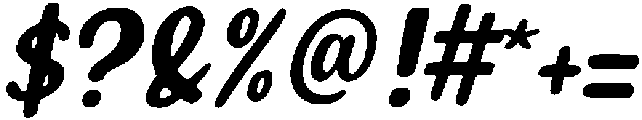 Guily Slant otf (400) Font OTHER CHARS