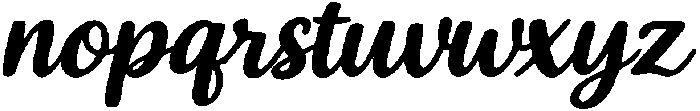 Guily Slant otf (400) Font LOWERCASE