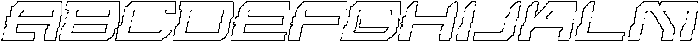 Guinsa Pixel Outline otf (400) Font UPPERCASE