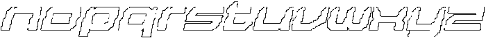 Guinsa Pixel Outline otf (400) Font LOWERCASE