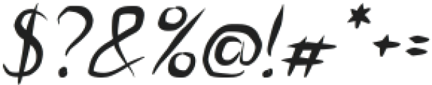 Guitar from Tree Italic otf (400) Font OTHER CHARS