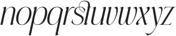 Gulbina-Italic otf (400) Font LOWERCASE