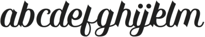 Gullady-Regular otf (400) Font LOWERCASE