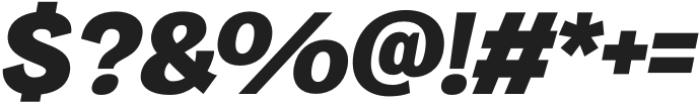 Gullying Black Italic otf (900) Font OTHER CHARS