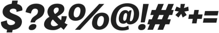 Gullying ExtraBold Italic otf (700) Font OTHER CHARS