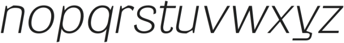 Gullying ExtraLight Italic otf (200) Font LOWERCASE