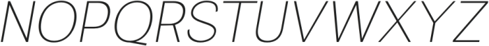 Gullying Thin Italic otf (100) Font UPPERCASE