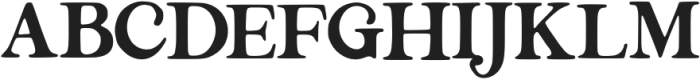 Gumago Regular otf (400) Font UPPERCASE