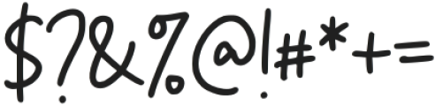 Gumally Signature Regular otf (400) Font OTHER CHARS
