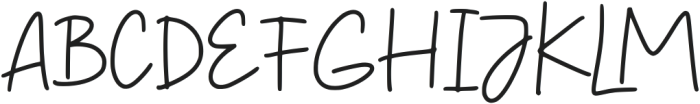 Gumally Signature Regular otf (400) Font UPPERCASE