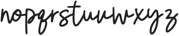 Gumally Signature Regular otf (400) Font LOWERCASE
