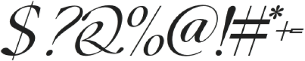 Gumarang Italic otf (400) Font OTHER CHARS