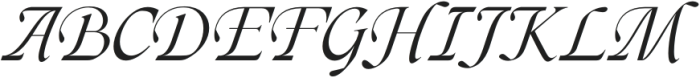 Gumarang Italic otf (400) Font UPPERCASE