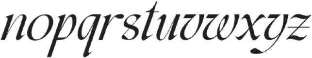 Gumarang Italic otf (400) Font LOWERCASE