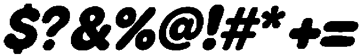Gumdrop Italic otf (400) Font OTHER CHARS