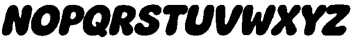 Gumdrop Italic otf (400) Font UPPERCASE
