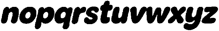 Gumdrop Italic otf (400) Font LOWERCASE