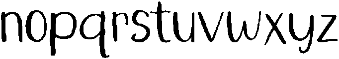 Gumdrop Regular otf (400) Font LOWERCASE