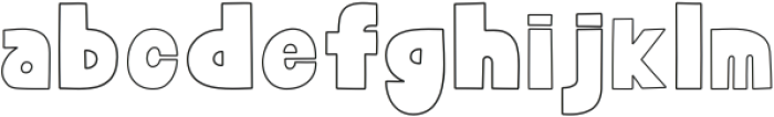 Gummi Thin line otf (100) Font LOWERCASE