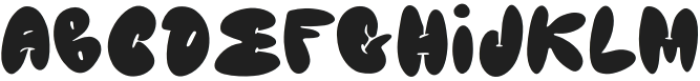 Gummy Bloom Fill Regular otf (400) Font LOWERCASE