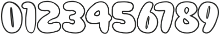 Gummy Child Outline Regular otf (400) Font OTHER CHARS