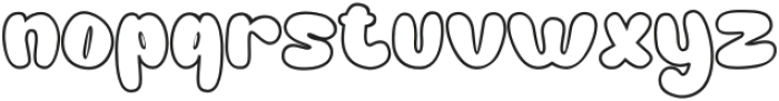 Gummy Child Outline Regular otf (400) Font LOWERCASE