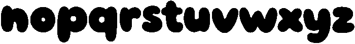 Gummy Loops Regular otf (400) Font LOWERCASE