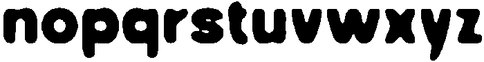 Gumriot Blur Regular otf (400) Font LOWERCASE