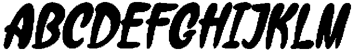 Gumybops Italic otf (400) Font UPPERCASE