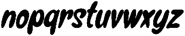 Gumybops Italic otf (400) Font LOWERCASE