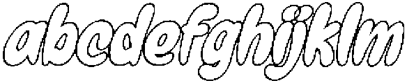 Gumybops Outline Italic otf (400) FONT