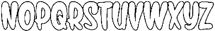 Gumybops Outline otf (400) Font UPPERCASE