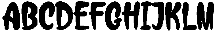 Gumybops Regular otf (400) Font UPPERCASE
