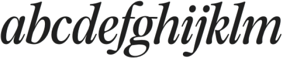 Gundarson Italic otf (400) Font LOWERCASE