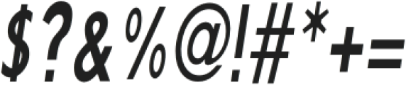 Guravo Condensed Italic otf (400) Font OTHER CHARS