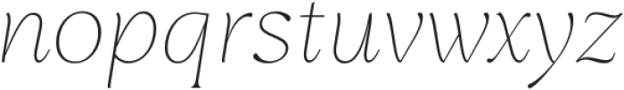 Guren ExtraLight Italic otf (200) Font LOWERCASE