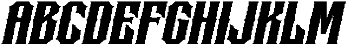 Gurend Italic otf (400) Font UPPERCASE