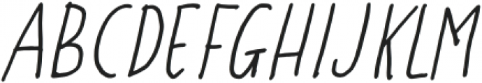Gustisans Italic otf (400) Font LOWERCASE