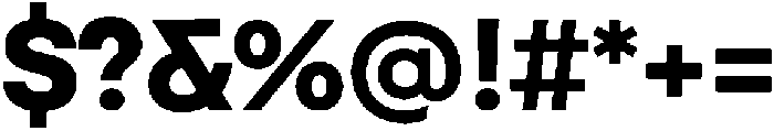 Gutica Black otf (900) Font OTHER CHARS