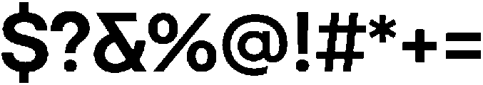 Gutica Bold otf (700) Font OTHER CHARS