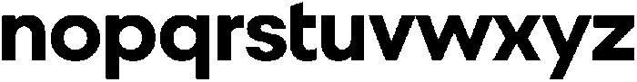 Gutica Bold otf (700) Font LOWERCASE