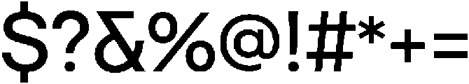 Gutica Medium otf (500) Font OTHER CHARS