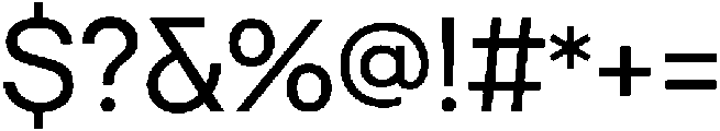 Gutica Regular otf (400) Font OTHER CHARS