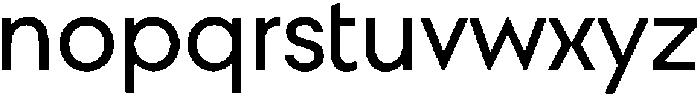 Gutica Regular otf (400) Font LOWERCASE