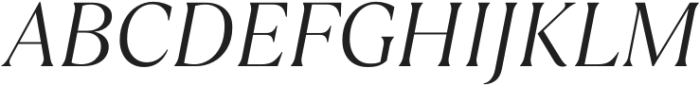 Gutofic Light It otf (300) Font UPPERCASE