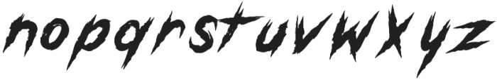 Gutter Punk Regular otf (400) Font LOWERCASE
