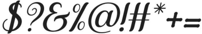Guttever  Italic otf (400) Font OTHER CHARS